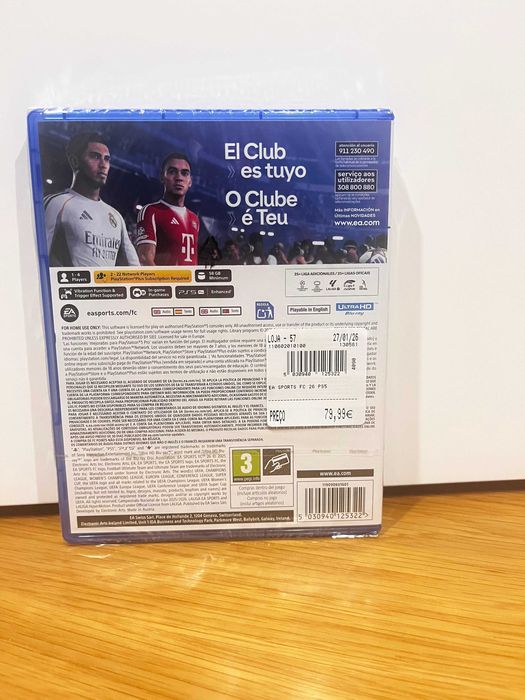 Vendo jogo FC 26 para a PS5 novo
