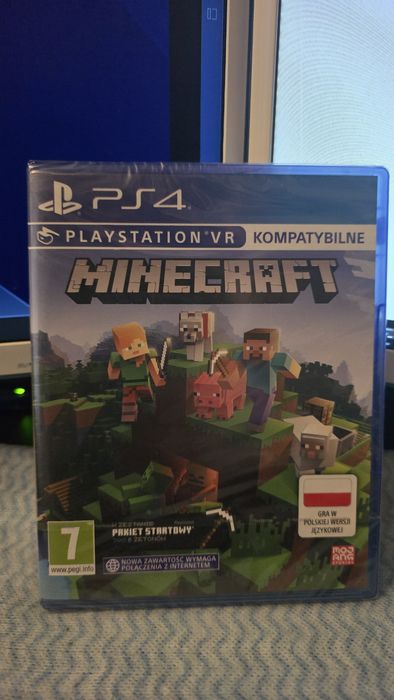 Minecraft vr ps4 polska wersja nowa folia