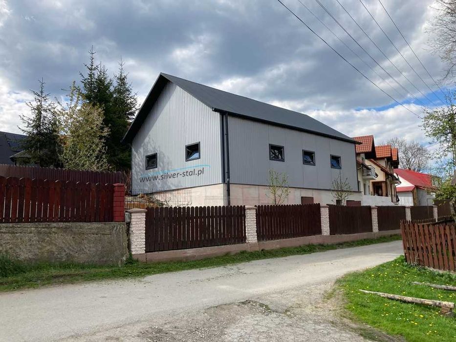 Garaż blaszany 6X12 6X9 Silver-stal Garaże RAL 7016 RAL 9006