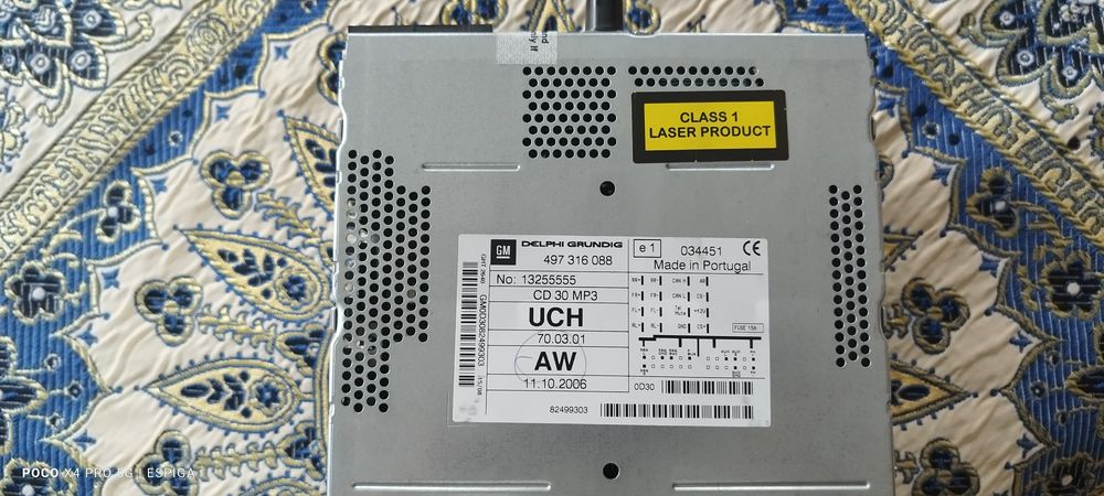 Autoradio Opel Astra H CD30 MP3