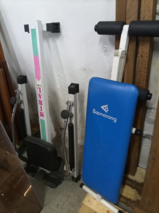 Banco treino ginásio + máquinas