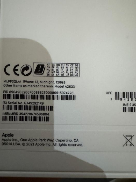 iphone 13 com caixa e capa