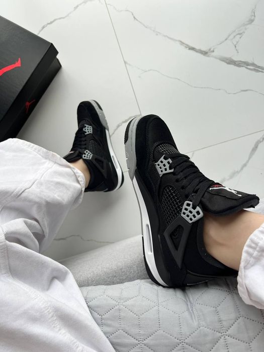 36-45 Jordan 4 Retro SE Black Canvas