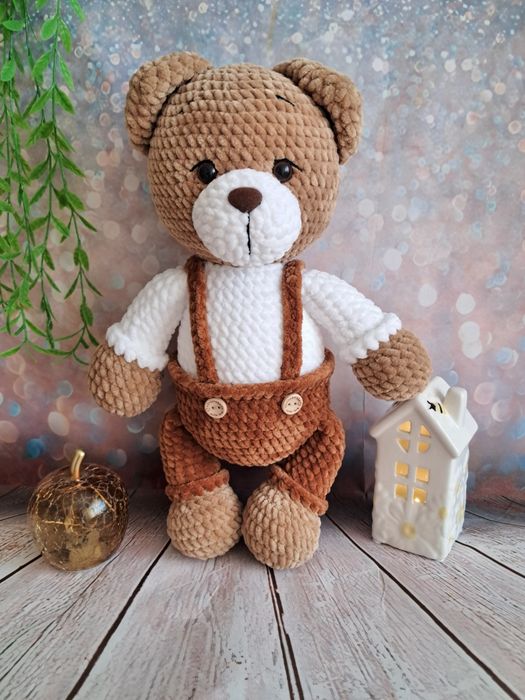 Miś na szydełku pluszak handmade
