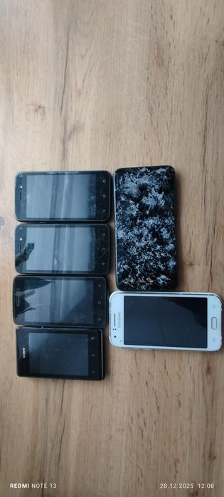 Smartfony 6szt. uszkodzone