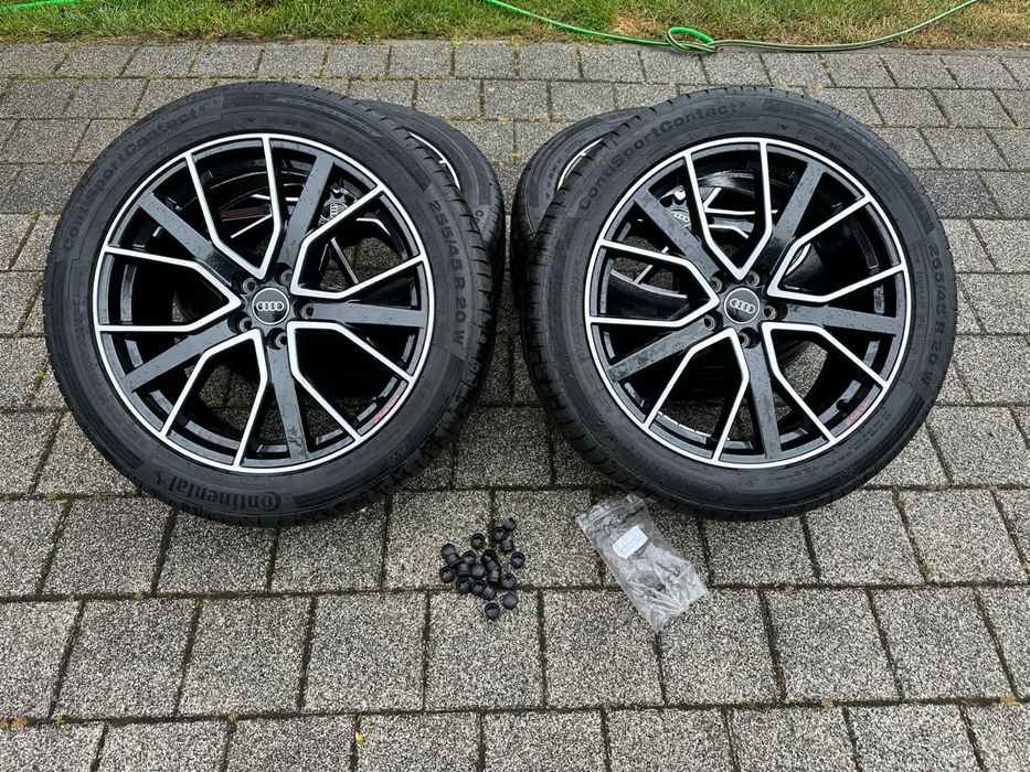 Audi Sport Q5 SQ5 S-Line Lift Koła Felgi Komplet Continental 20 80A601025BP Oryginał