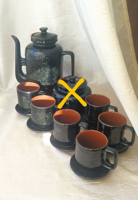 Сервіз чайний чорний