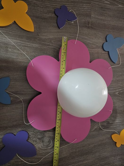 candeeiro teto de borboletas