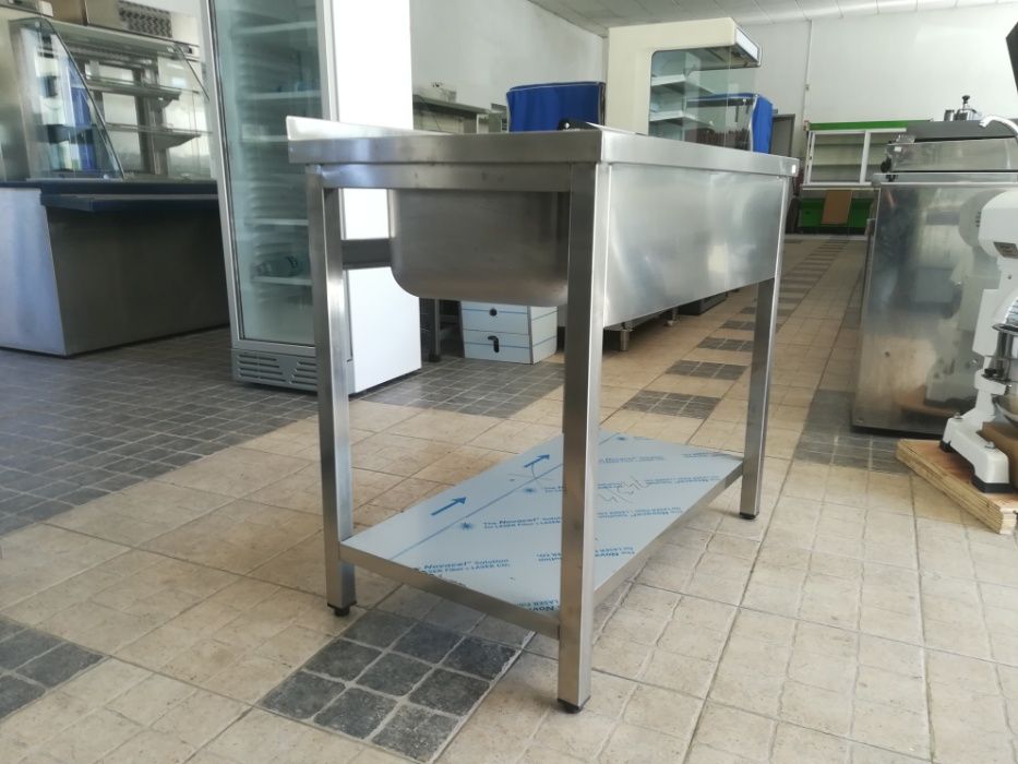 ACM136 - Bancada inox com Cuba - NOVA