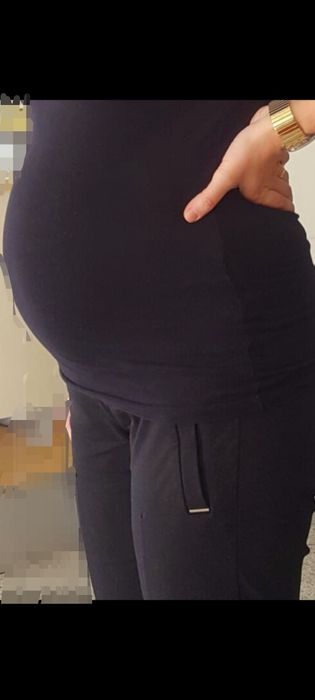 Calças preta para grávida H&M