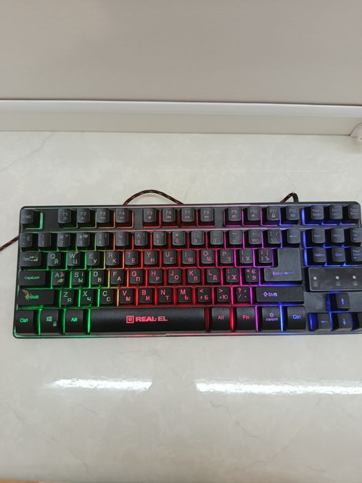 Механічна клавіатура ігро+ мишкава Real El