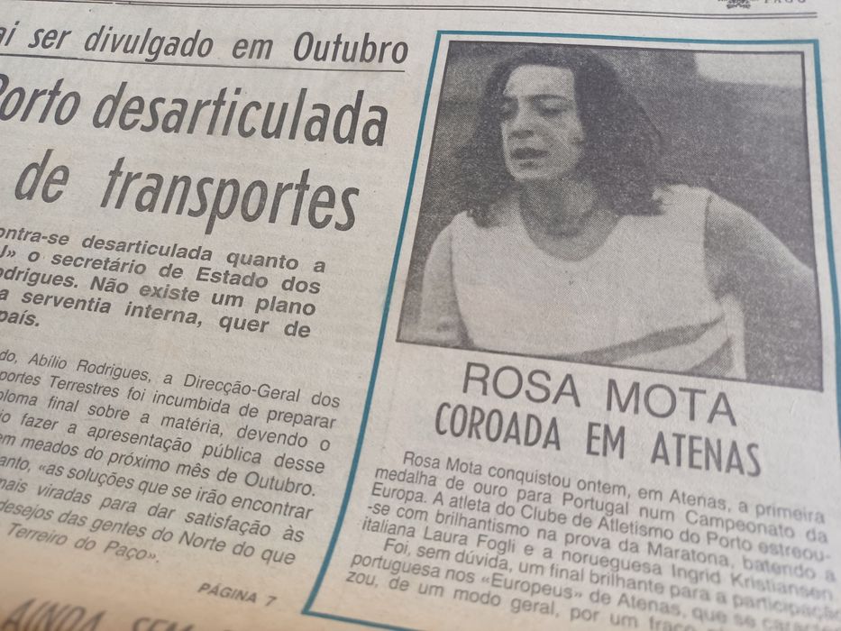 Lote de 7 Jornais - ROSA MOTA