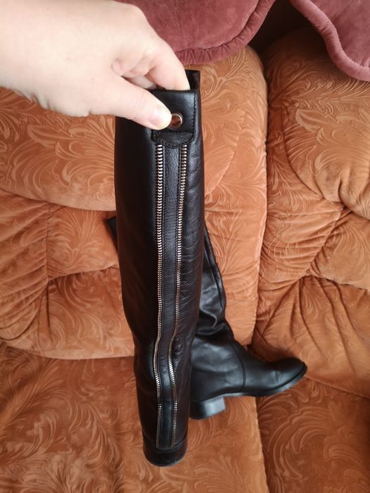 Сапоги шкіряні    .