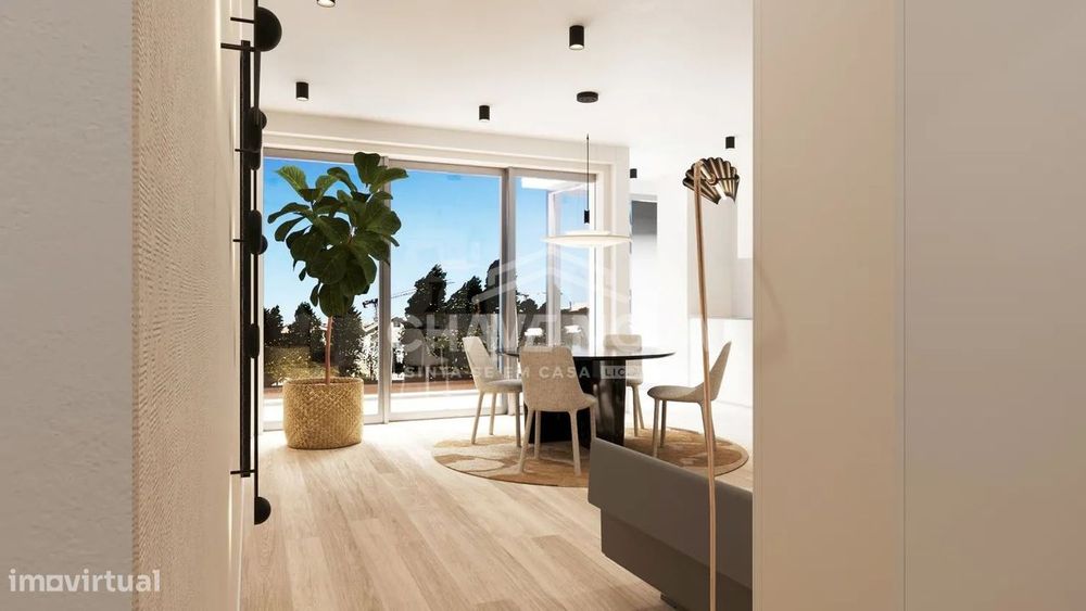 Apartamento T1 Novo com Varanda e Garagem