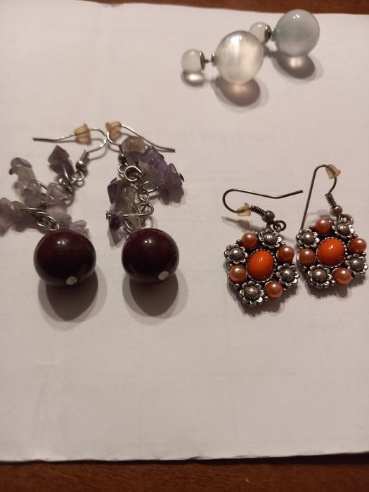 Biżuteria kolczyki zestaw