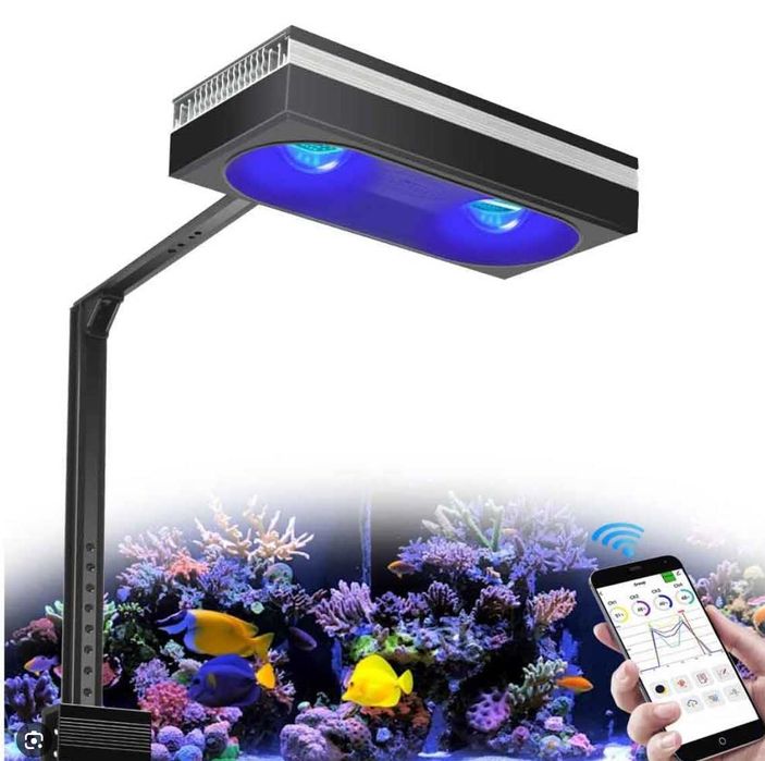 Lampa FLUO RL180 wat Ogromna Moc Szklana Soczewka Akwarium Morskie FV