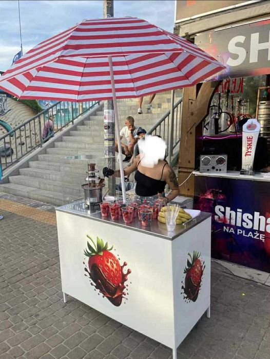 Wózek /Stół  Gastronomiczny - owoce w czekoladzie / lemoniada