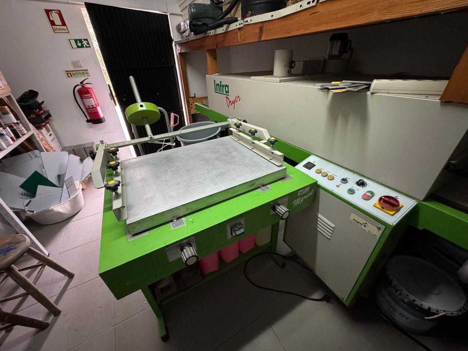 Máquina de serigrafia Manual de 70cm x 55cm com Vacuo