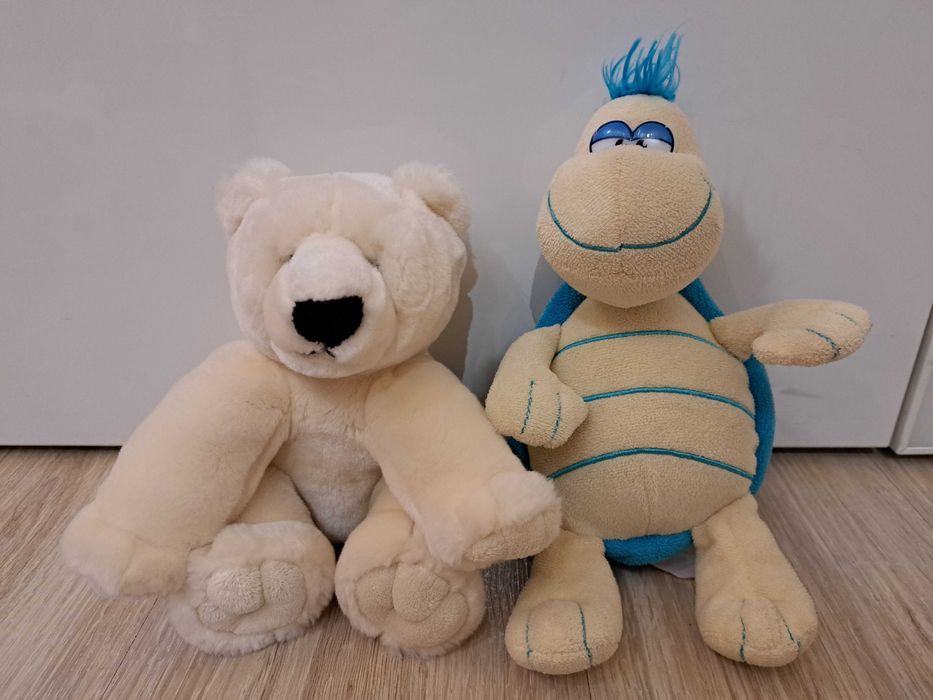 Maskotka, pluszak, przytulanka zółw, miś polarny, SUPER STAN