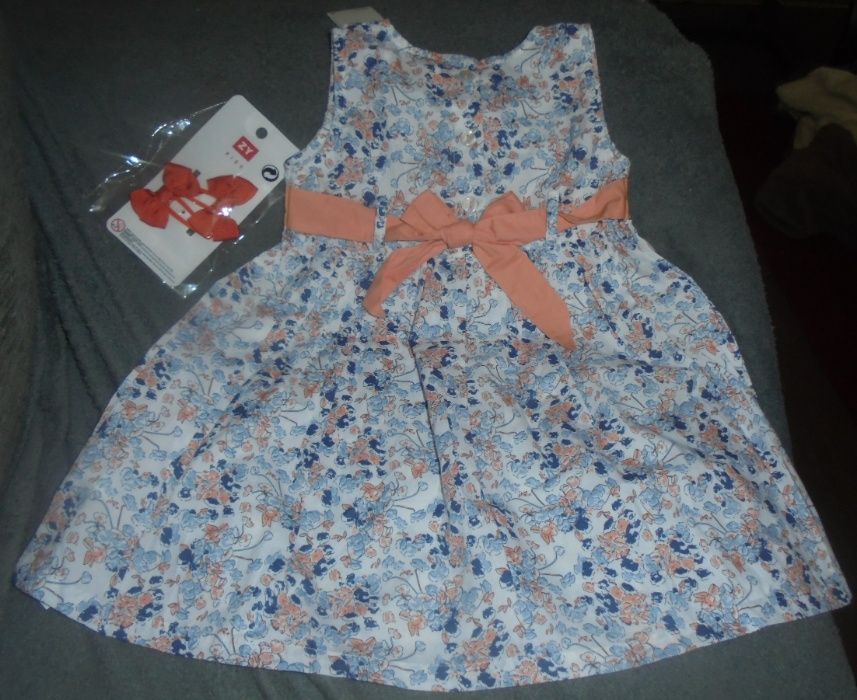 Vestido + lacinhos cabelo novos