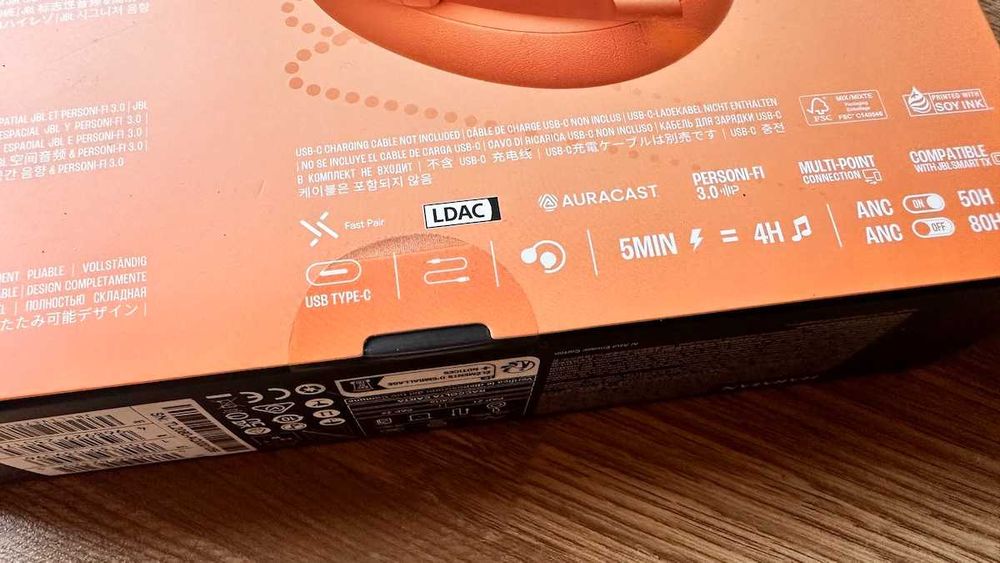 Auscultadores JBL Live 780 NC Laranja