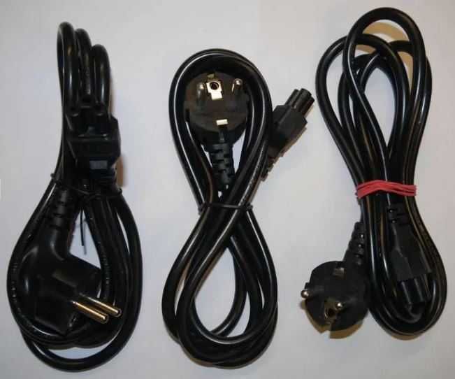 5x Kabel zasilający typu koniczynka do zasilacza 1,5-2 m