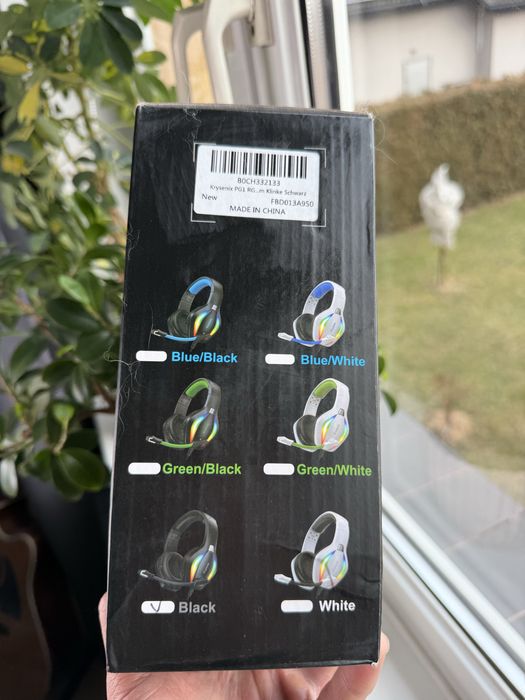 Słuchawki Gamingowe RGB z Mikrofonem PS4/PS5/PC/Xbox Krysenix PG1