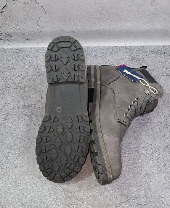 Ботинки Tom Tailor кожаные мужские высокие кроссовки хайтопы