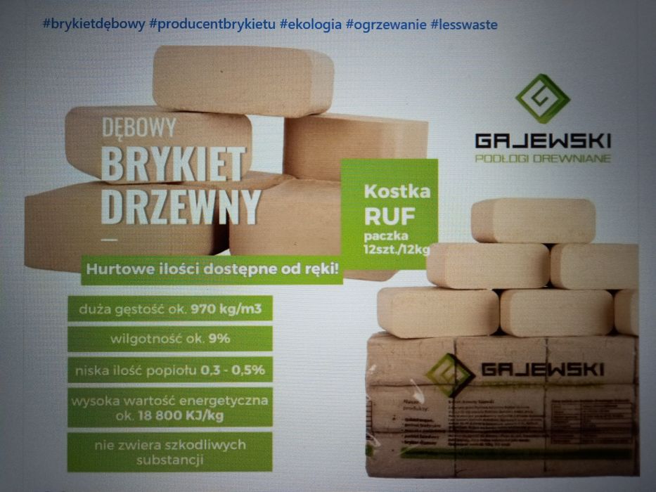 odsprzedam BRYKIET dębowy Gajewski
