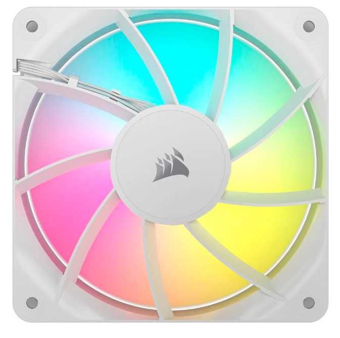 Ventoinha 120mm Corsair 2100RPM RS120 ARGB 4 Pinos PWM Branca