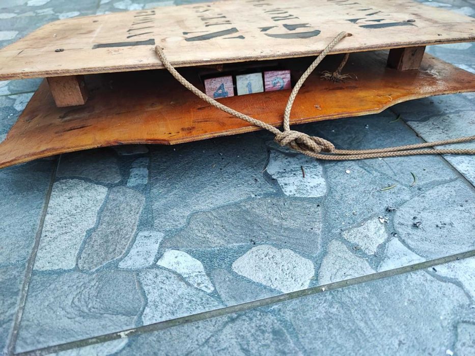 Drewniana tablica,do punktowania do gry typu pinball,1930 r.