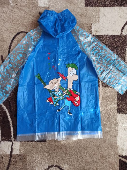 Плащ-дощовик синій