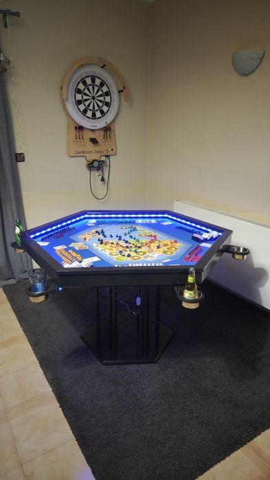 Mesa de Jogos de Tabuleiro Hexagonal