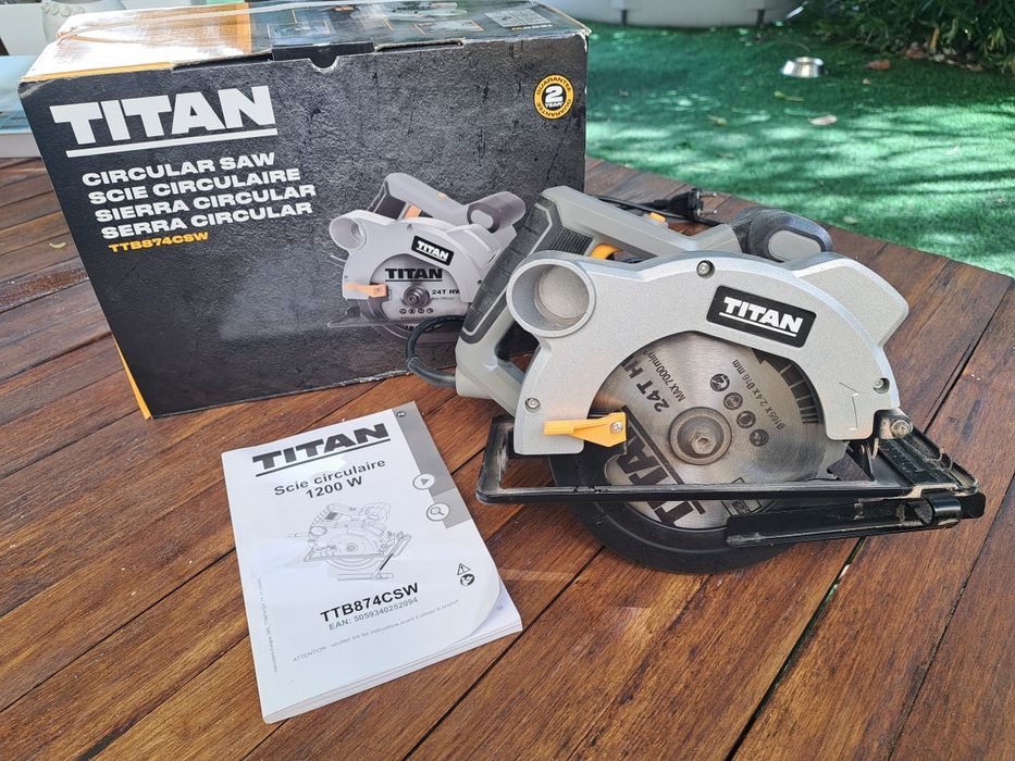 Serra Circular Titan | com GARANTIA até setembro de 2027
