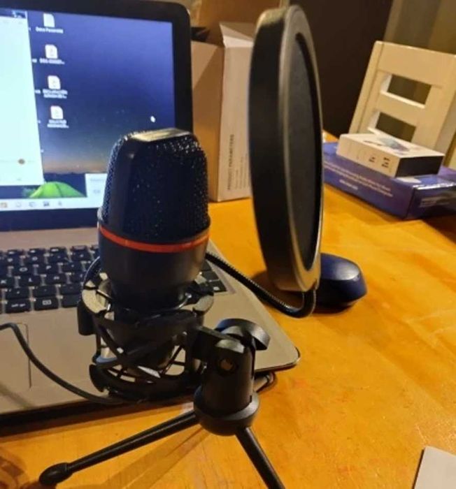 Крутой конденсаторный микрофон 3.5MM/USB - стримы, запись и фильтр