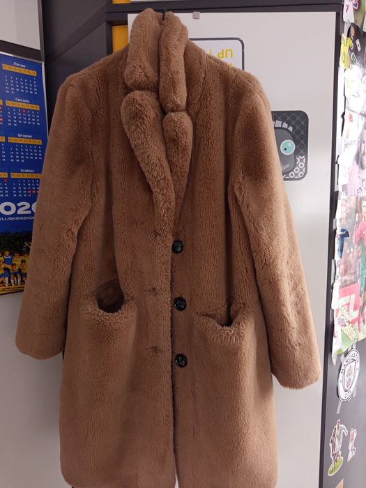 Płaszcz miś futerko damskie