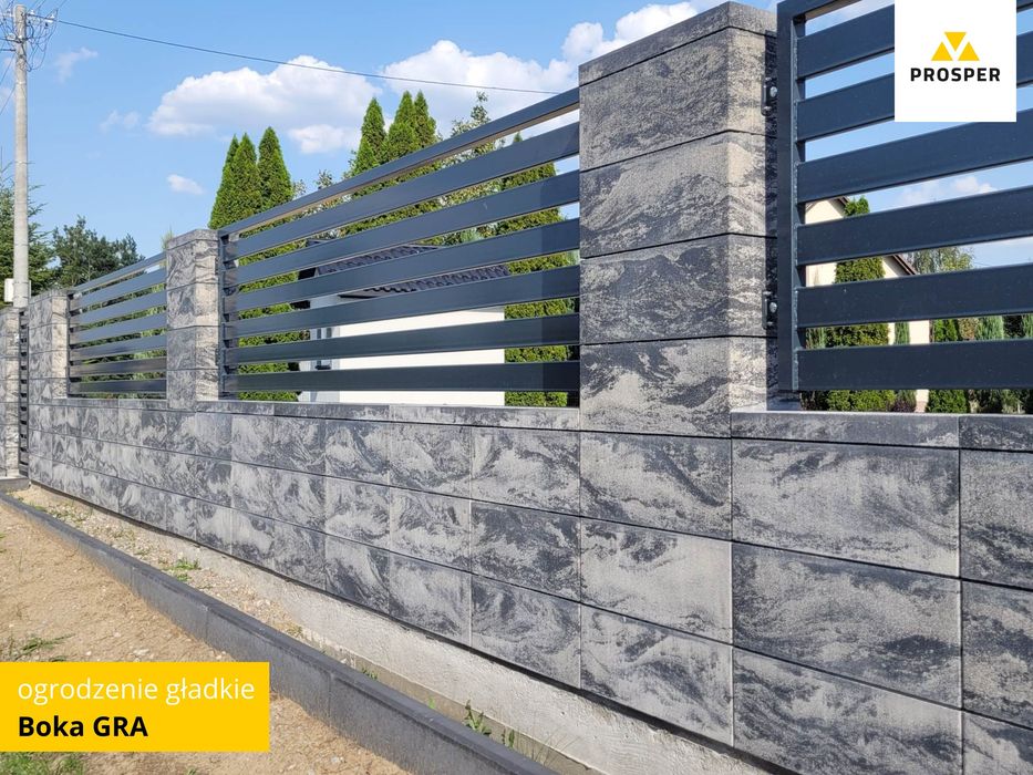 Pustaki ogrodzeniowe KONEKT bloczki 50x20x20 ogrodzenia BOKA