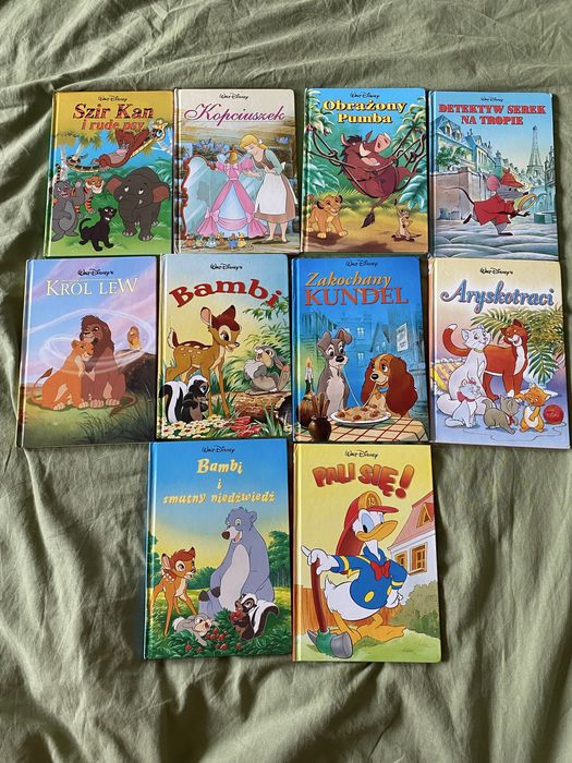 Zestaw bambi krol lew pali sie kopciuszek szir kan aryskotraci disney