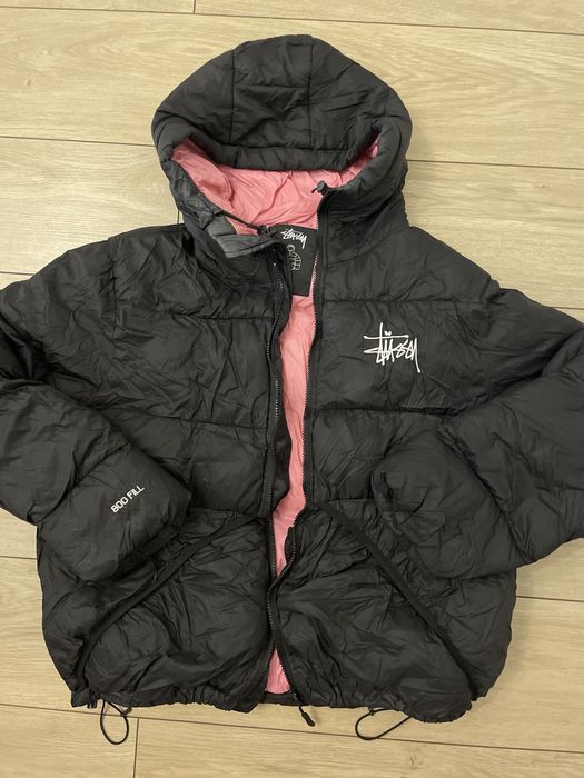 Stussy пуховик, куртка на зиму шапка в подарунок