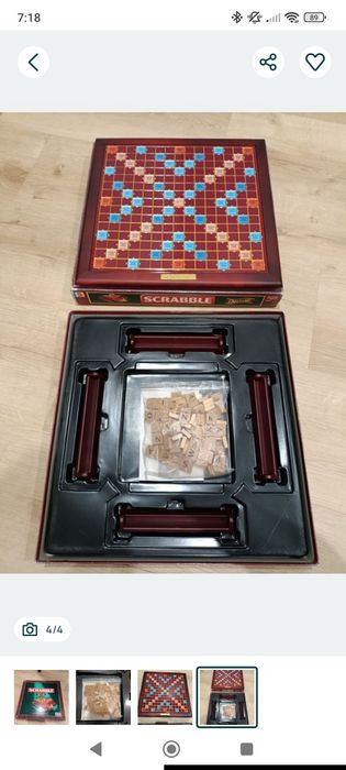 Scrabble Deluxe gra planszowa PL