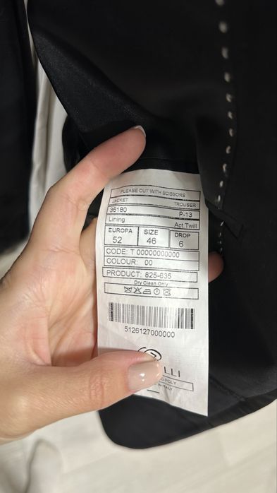 Костюм: піджак, брюки, рубашка, краватка