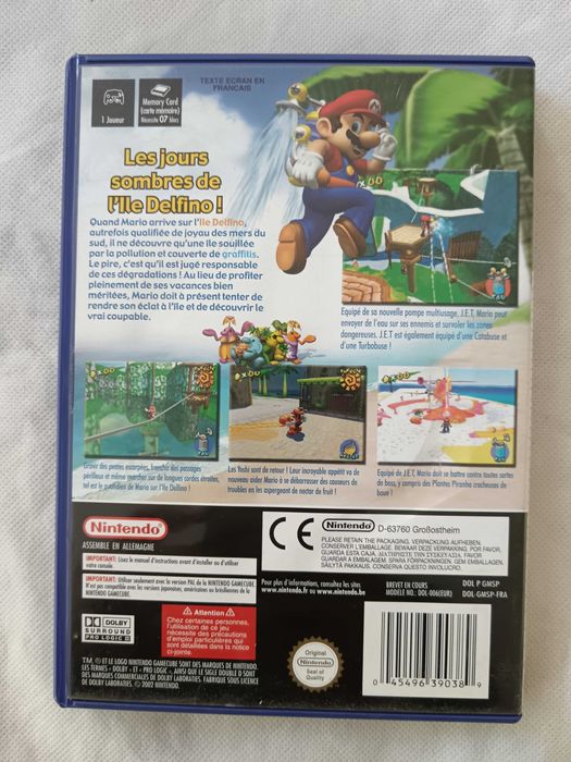 Super Mario Sunshine [Nintendo GameCube, 2002] Complete - French