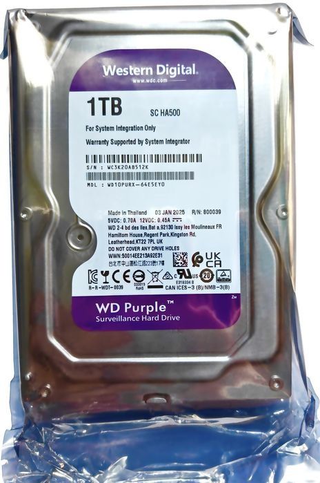Жорсткий диск WD Purple 500Gb, 1TB, 2TB, 3TB, 4TB, 8TB