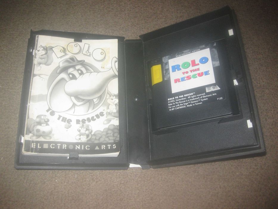 Jogo "Rolo To The Rescue" para Sega Mega Drive/Completo!
