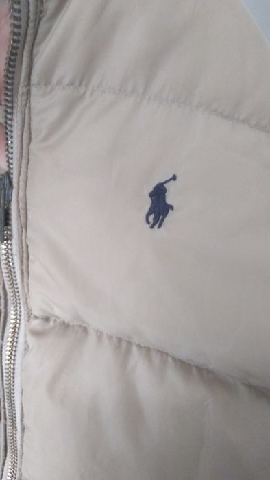 Piękna beżowa kurtka chłopięca Ralph Lauren 116