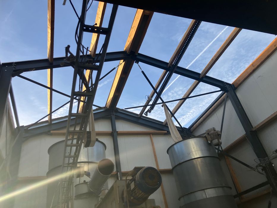 Hala wiata garaż konstrukcja stalowa magazyn ocieplany 7,5x8x6m
