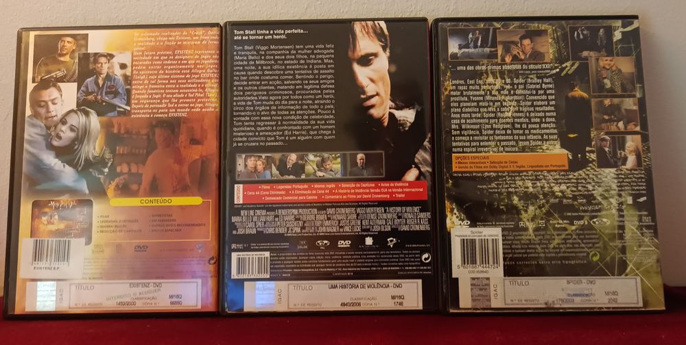 David Cronenberg "Pack 3 filmes"
