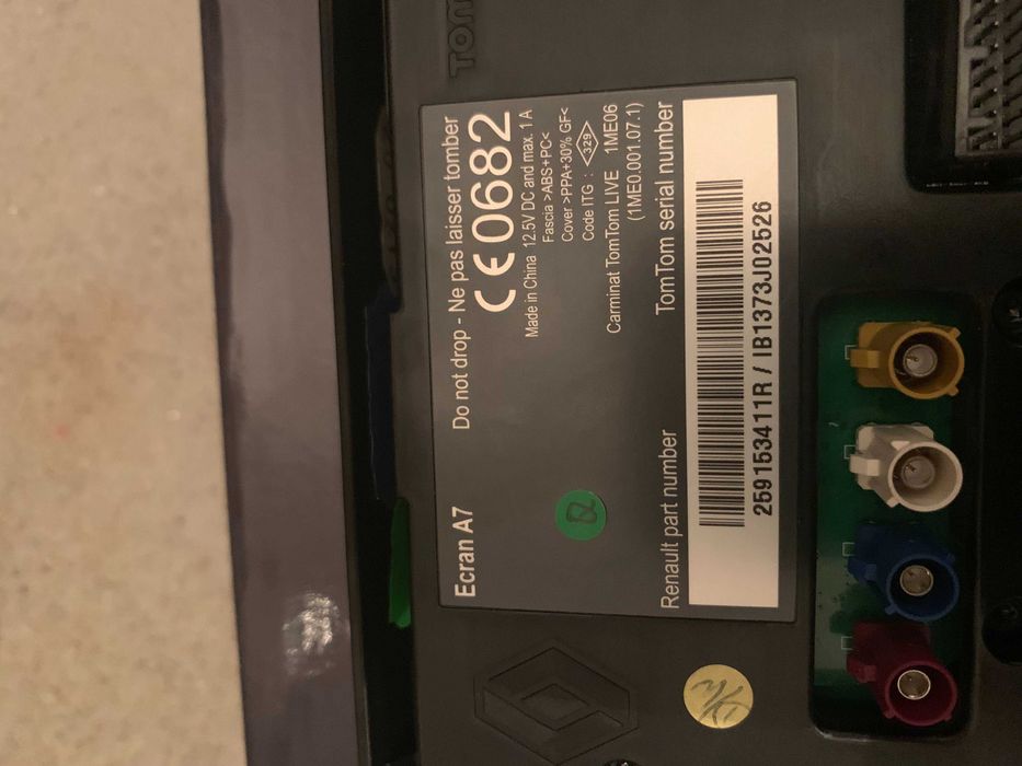 [2 5 9 1 5 3 4 5 1 R] GPS Renault Megane III Display Navegação Tomtom