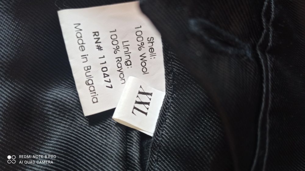 Płaszcz męski welniany ciemnoszary