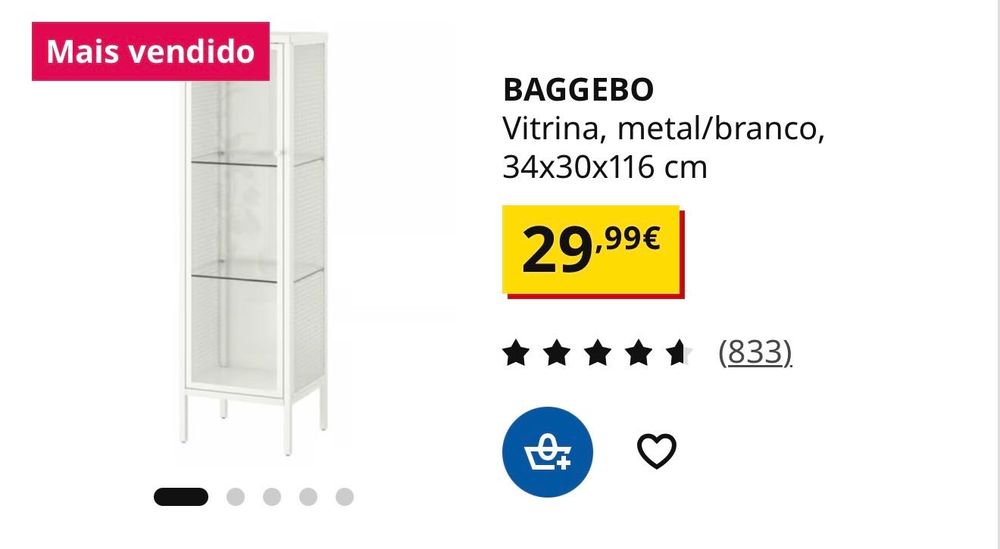 Vitrine Branca Ikea